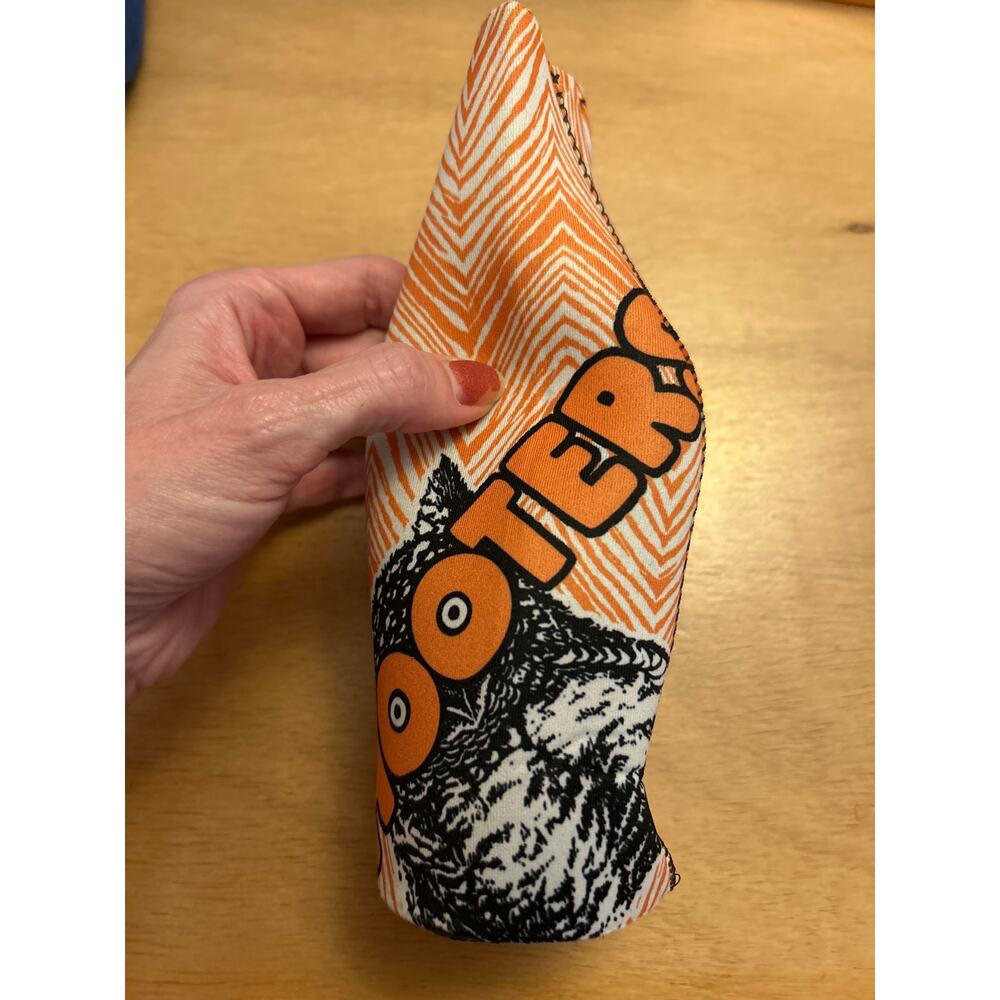 New Hooters Vintage Bottle Koozie Orange Zebra 🦓 Print
